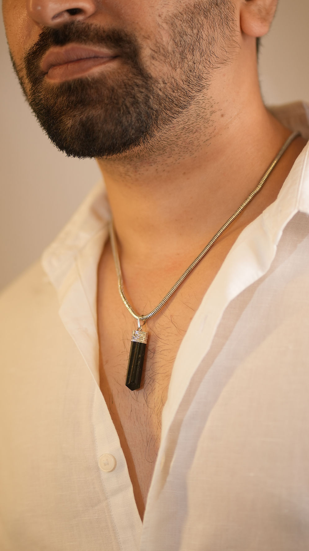 Tula Men Black Tourmaline Necklace