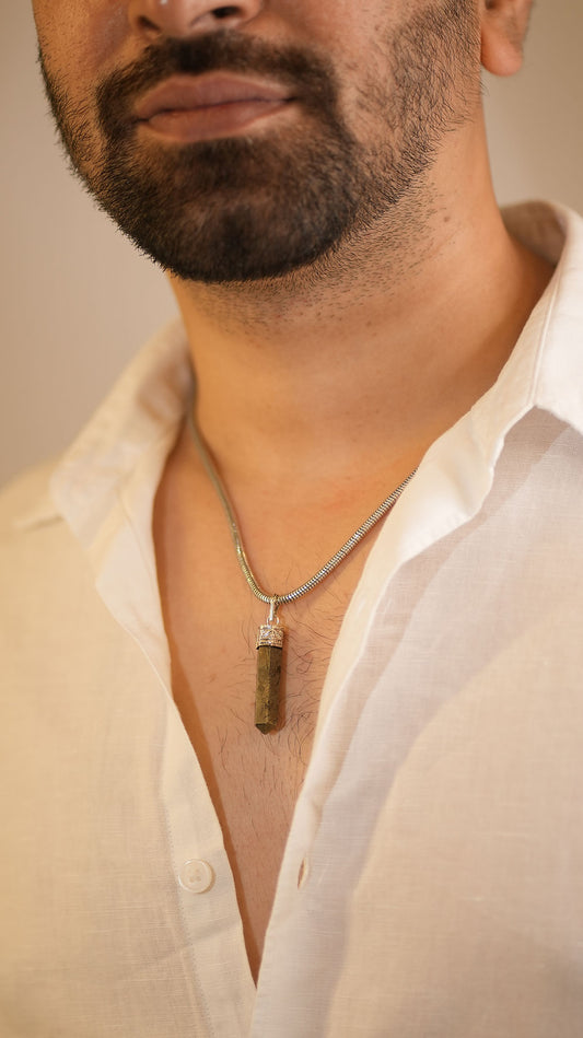 Tula Men Pyrite Necklace