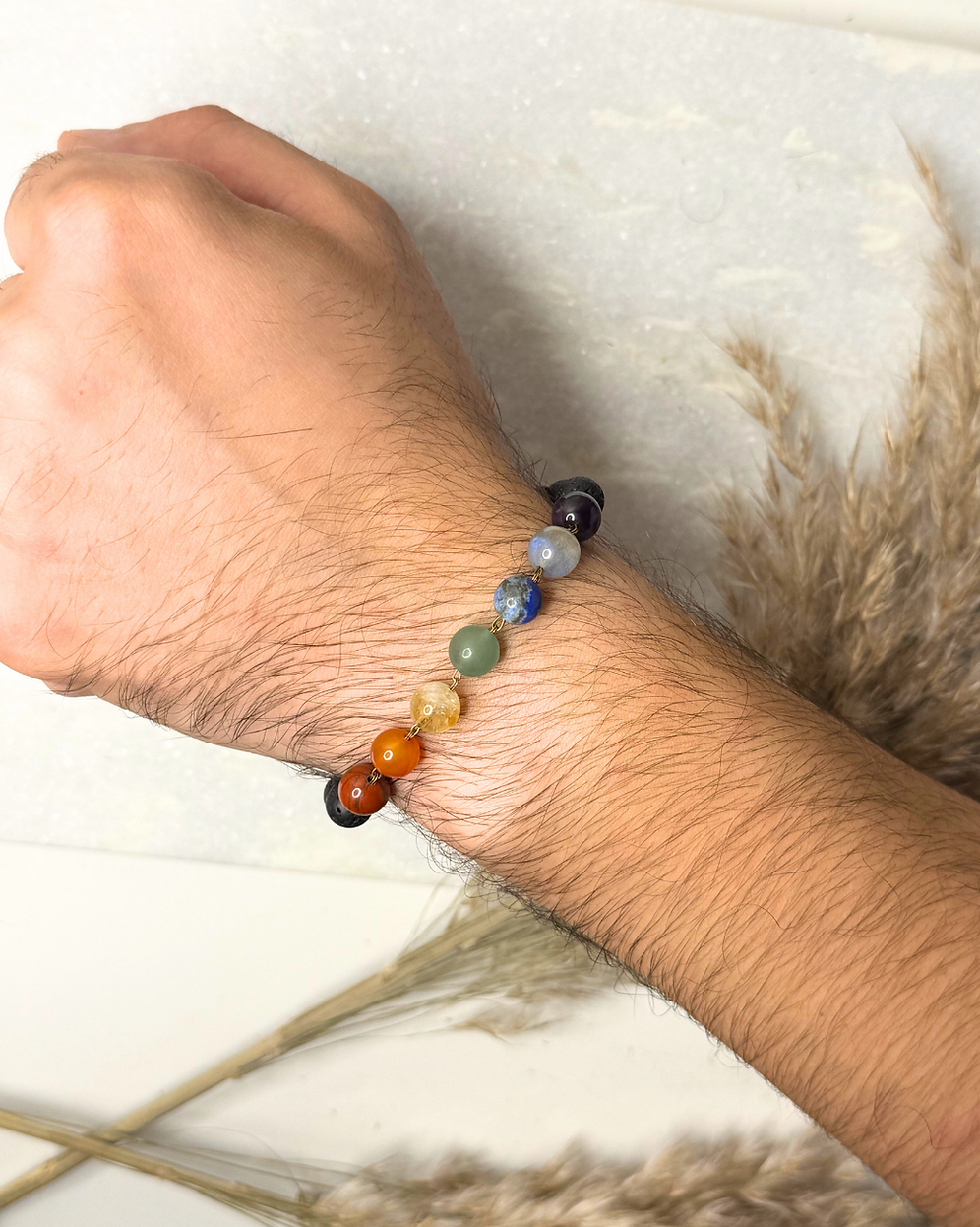Tula Men 7 Chakra Bracelet