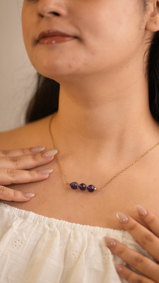 Tula 3 Amethyst Necklace