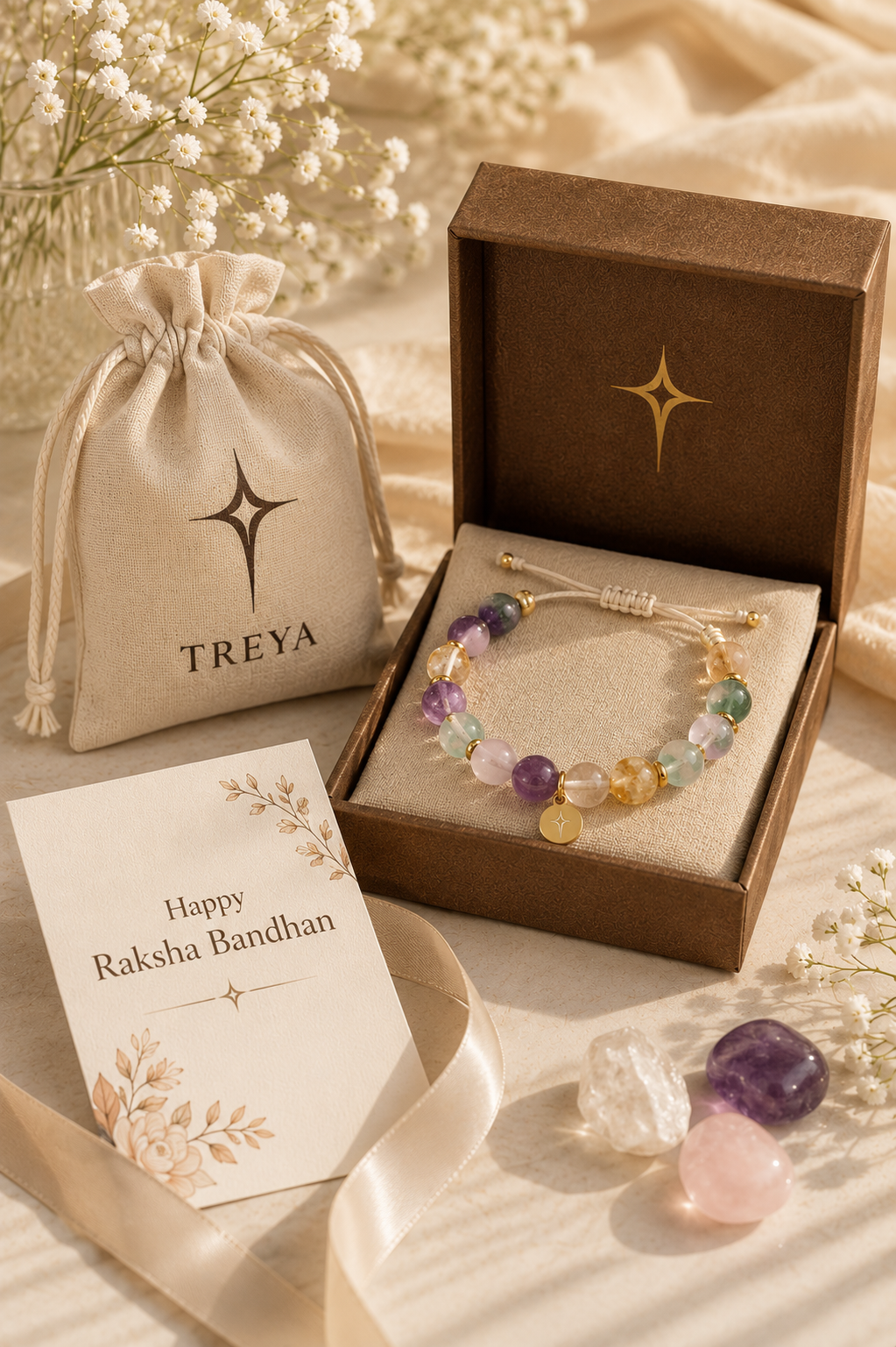 A calm Treya ritual and packaging detail