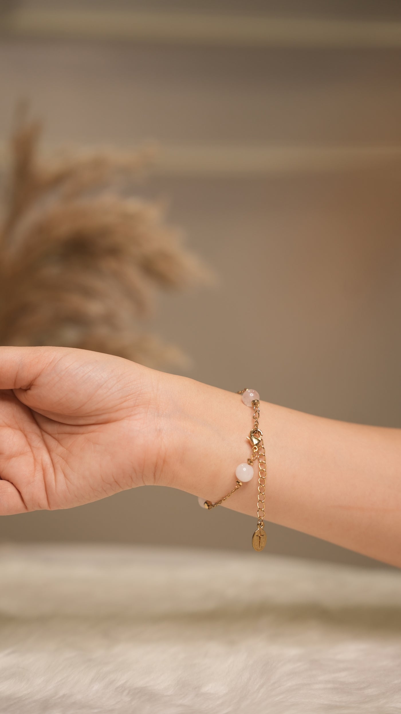 Tula Rose Quartz Bracelet by House of Treya